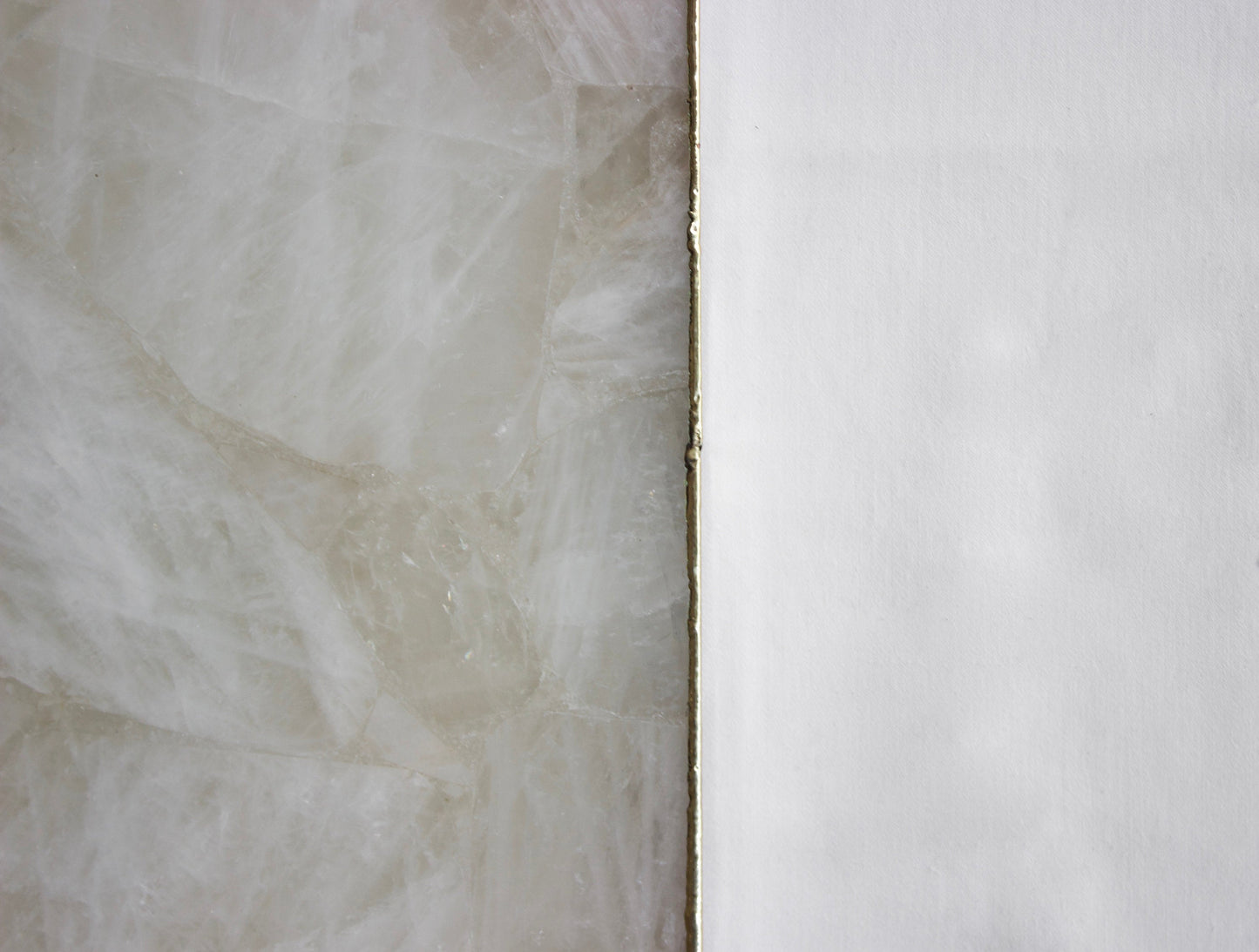 White Agate Wall Clock | Square