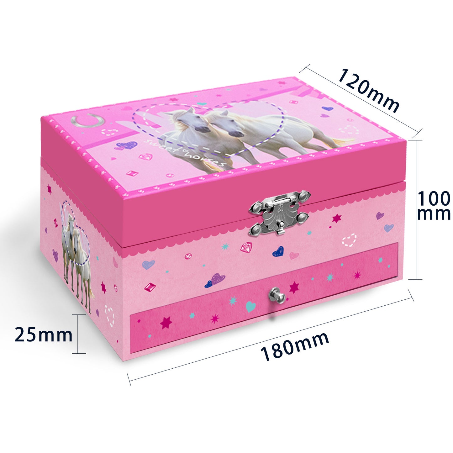 Cute Pony Unicorn Music Box