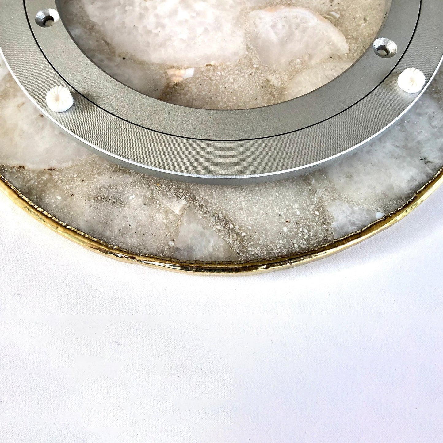 Amethyst Agate LazySusan | Countertop | Turntable | Centrepiece |