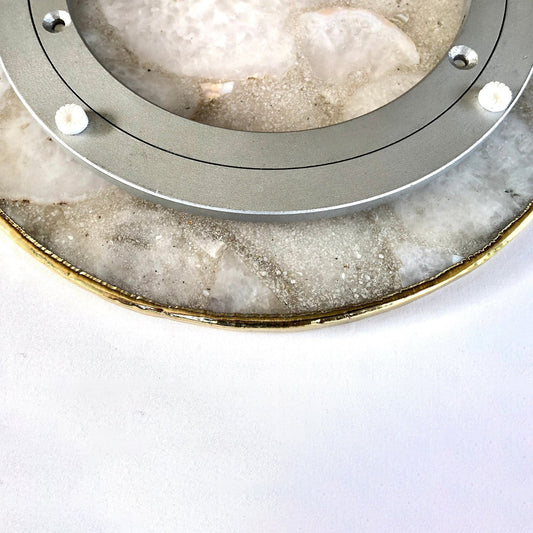 Amethyst Agate LazySusan | Countertop | Turntable | Centrepiece |