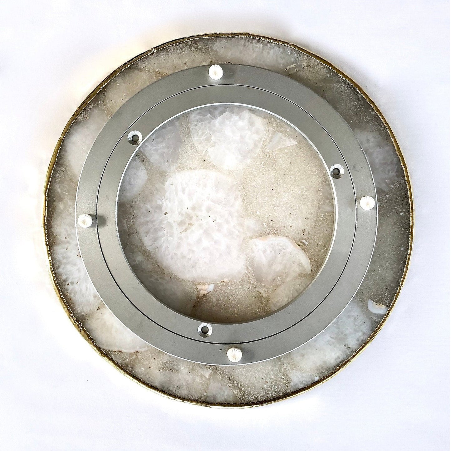 Amethyst Agate LazySusan | Countertop | Turntable | Centrepiece |