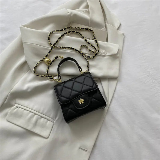 Portable Small Square Crossbody Satchel Bag for Lipstick