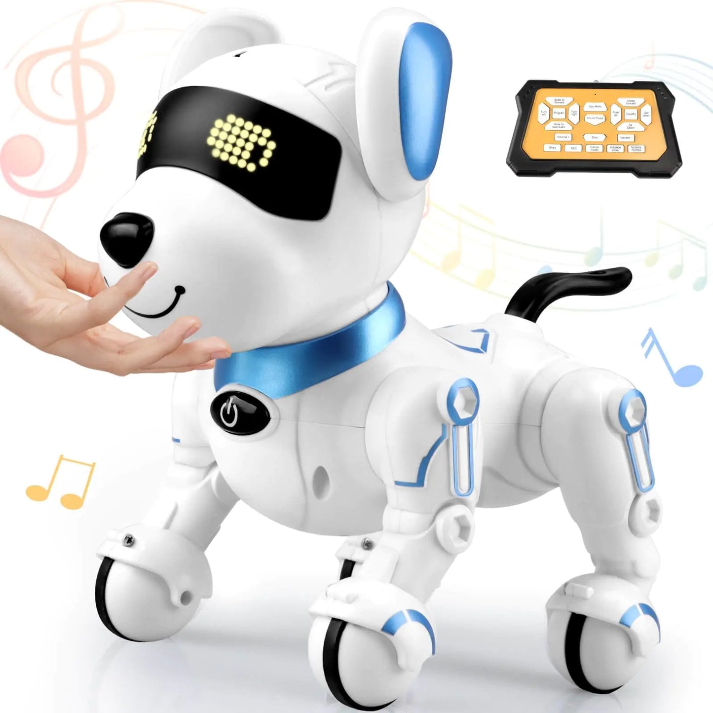 Britik Robot Dog Toys for Kids 8 9 10 11 12 Remote Control Dogs Robot Dog for Kids 8-12 Pet Robotic Electric Dog Toy Robotic Dogs Toys for 5 6 7 8 9 10 11 12 Years Old Boys Girls Blue