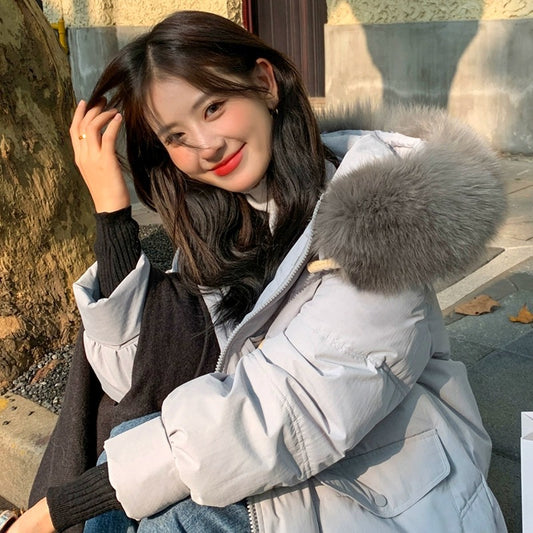 Women's Mid-Length Loose Fit Down Jacket