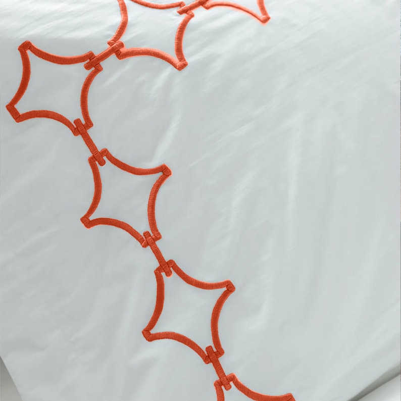 Links - Cotton Sateen Embroidered Edge Duvet Cover Sets