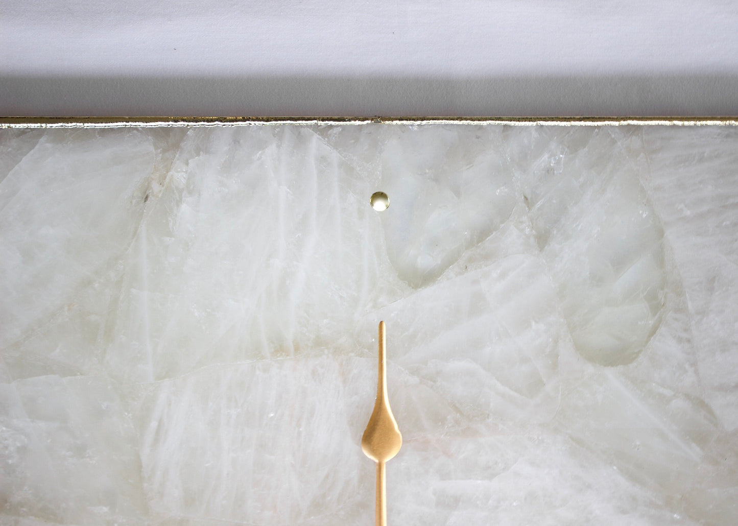 White Agate Wall Clock | Square