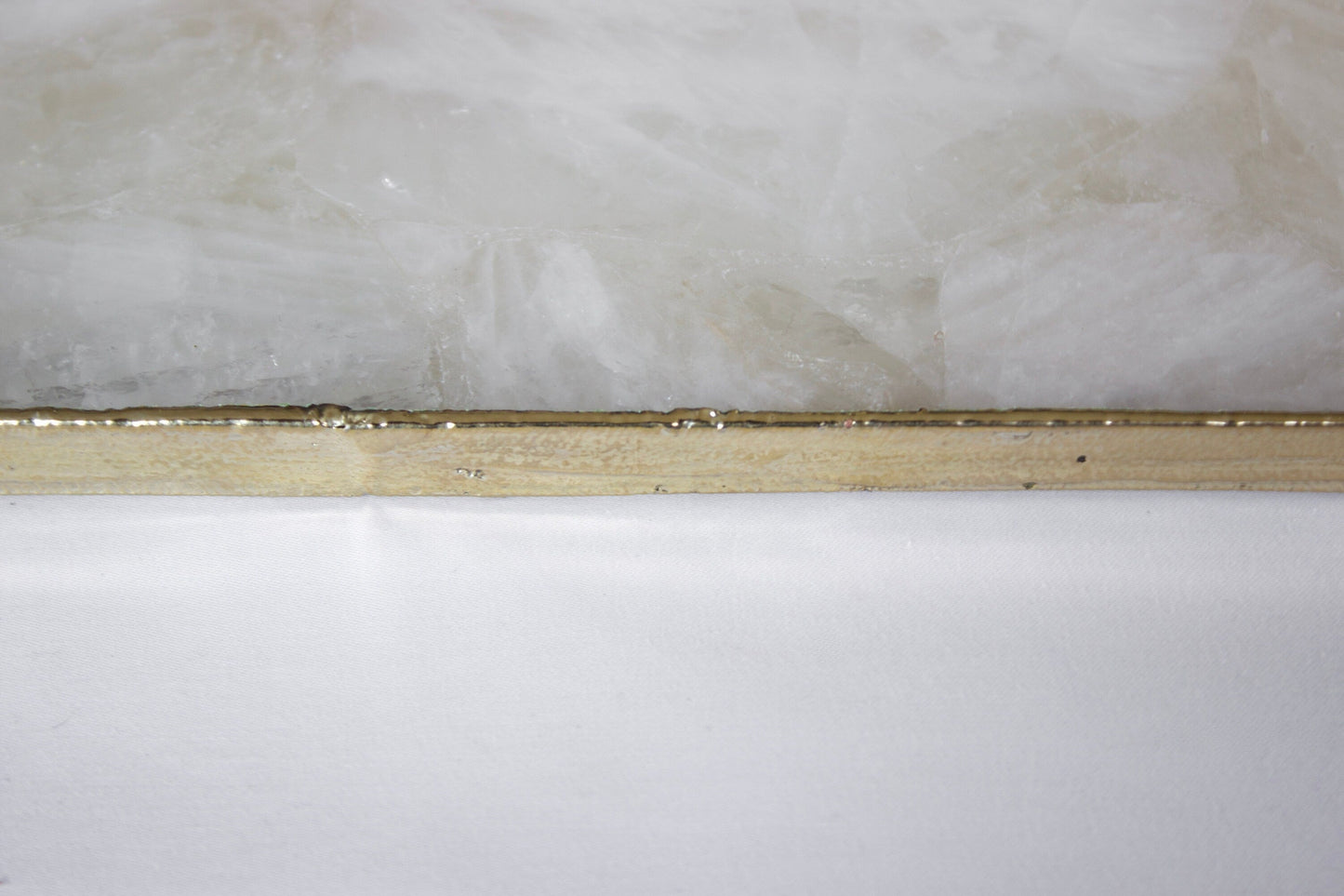 White Agate Wall Clock | Square