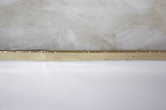 White Agate Wall Clock | Square