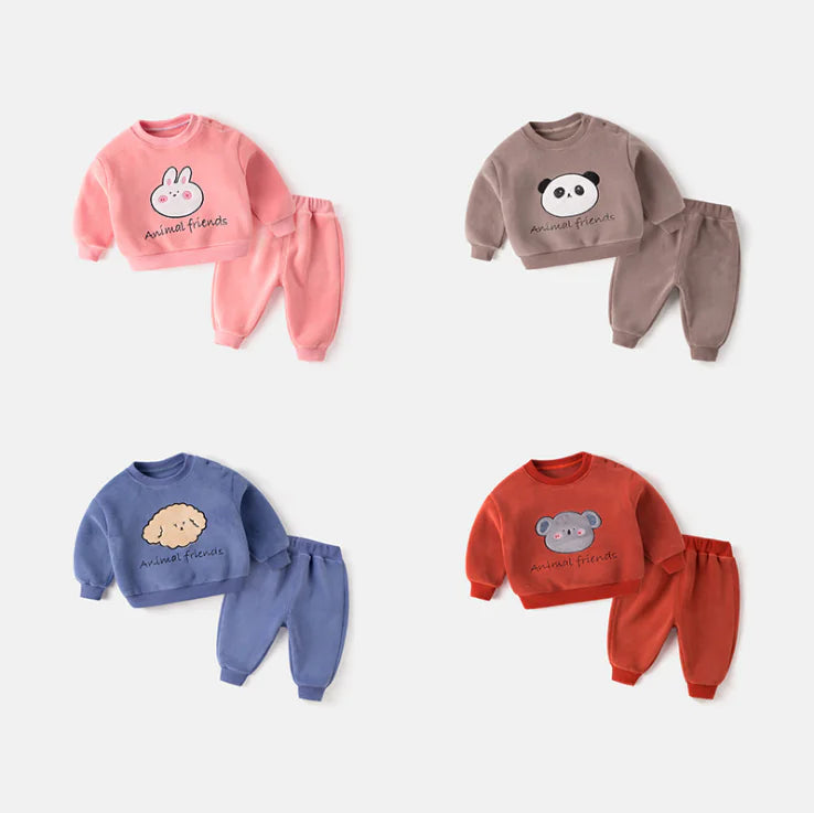 Baby Long Sleeve Set for Fall/Winter, Warm Clothing